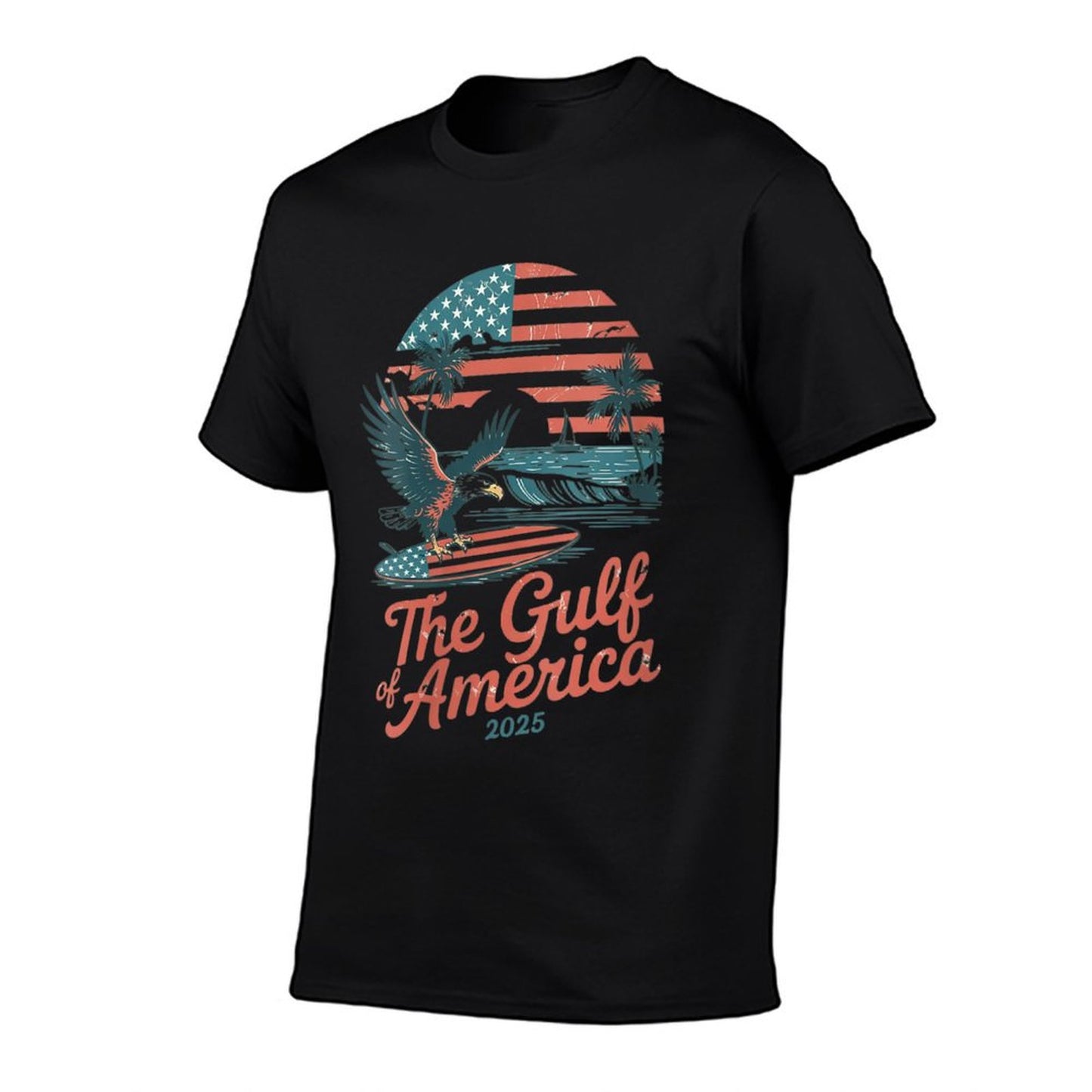 Womens Gulf of USA America Shirt Vintage 60s 70s 80s Gulf of USA V-Neck Affordable Price T-Shirt