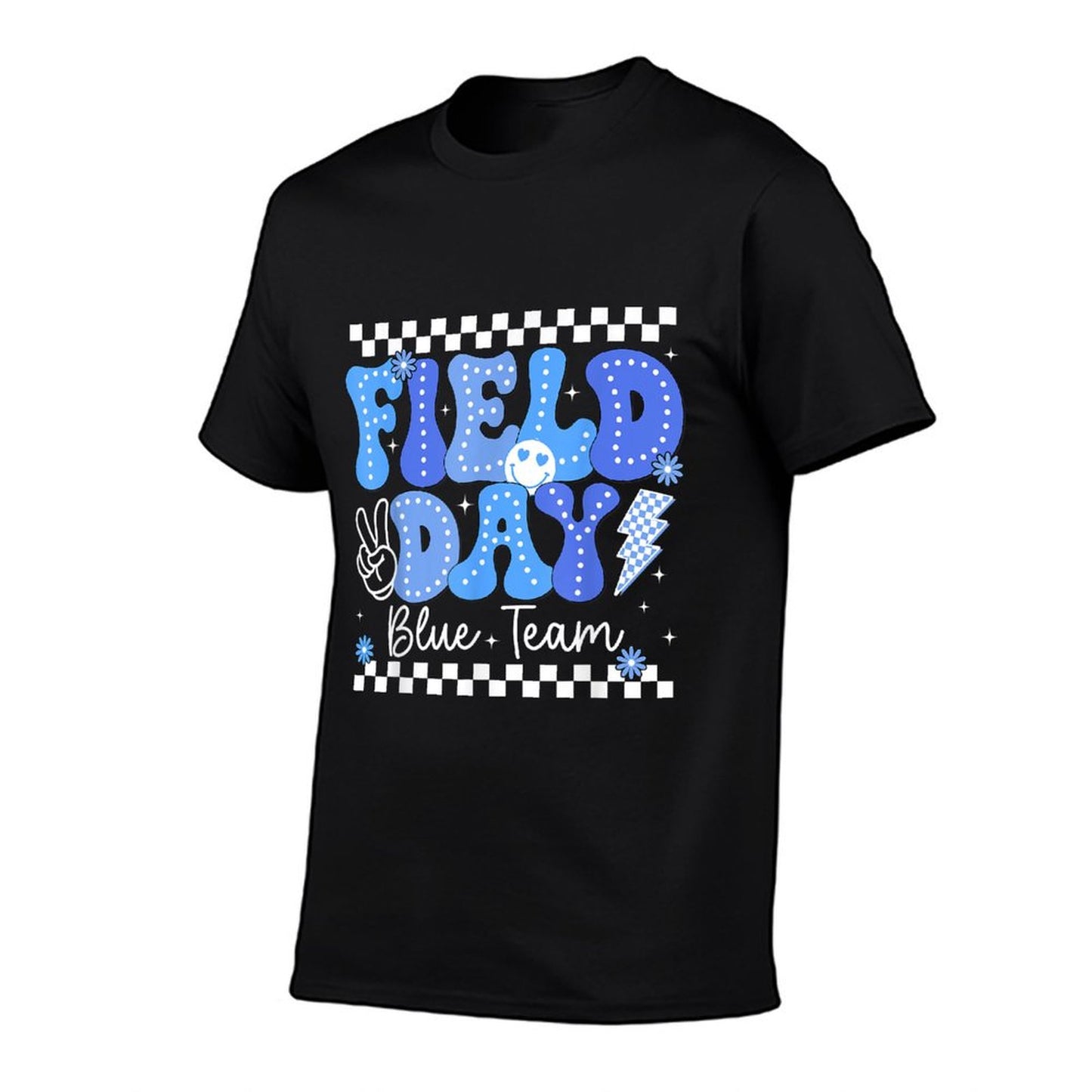 Field Day Trip Blue Team Color Game Competition Boys Girls Eco-friendly Material T-Shirt