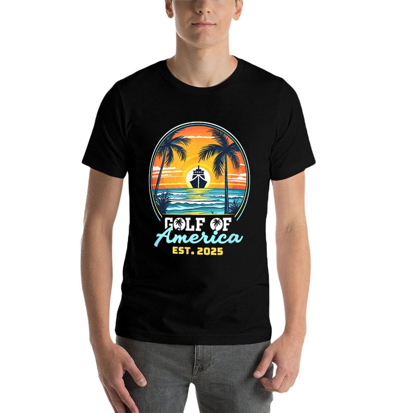 Funny USA America Shirt Gulf Of Us America Est 2025 Eco-friendly Material T-Shirt