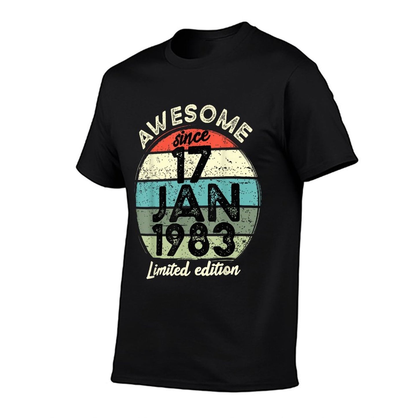 40 Year Old Birthday 17 January 1983 40th Birthday High-quality Stitching T-Shirt