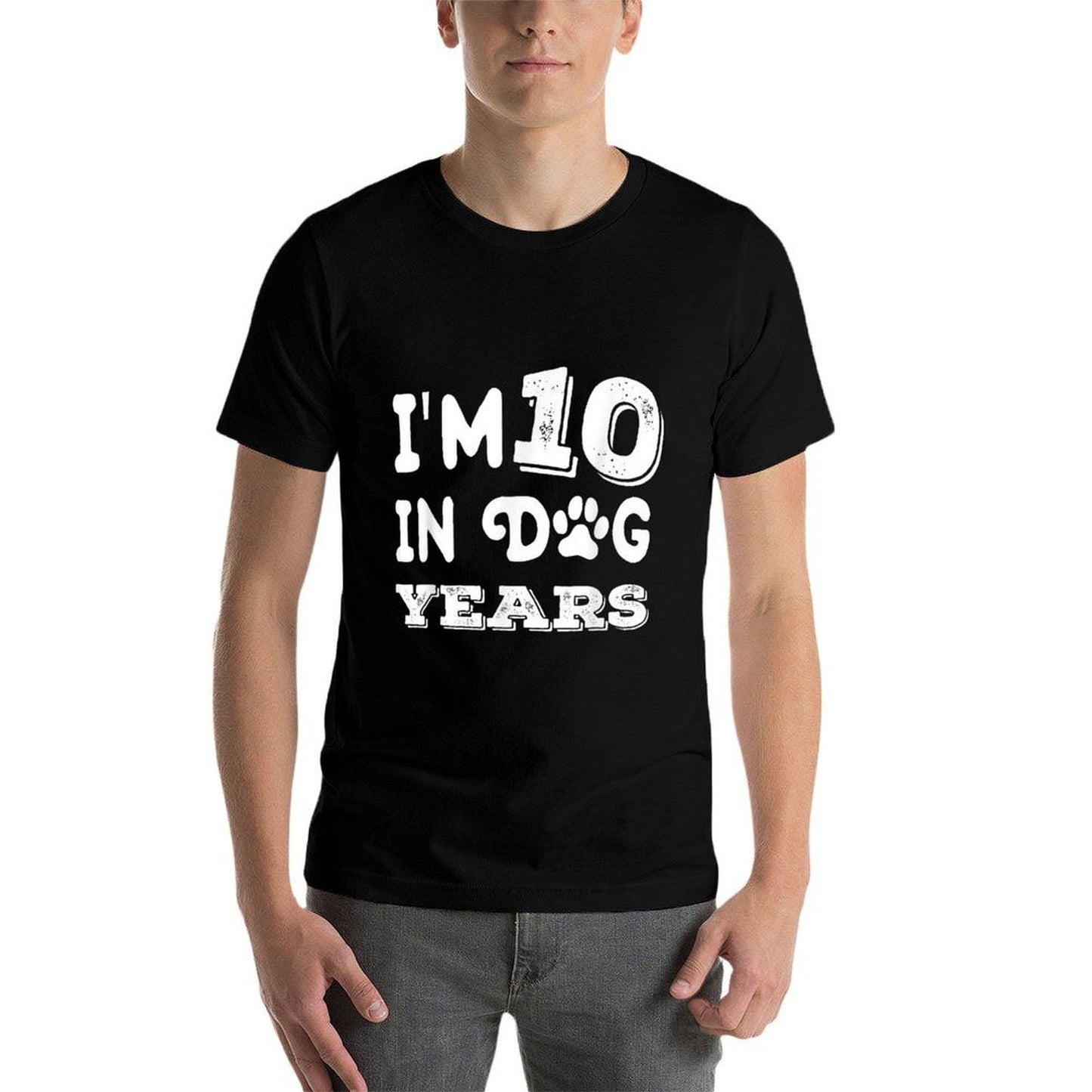 I'm 10 In Dog Years Funny Cute 70th Birthday Affordable Price T-Shirt