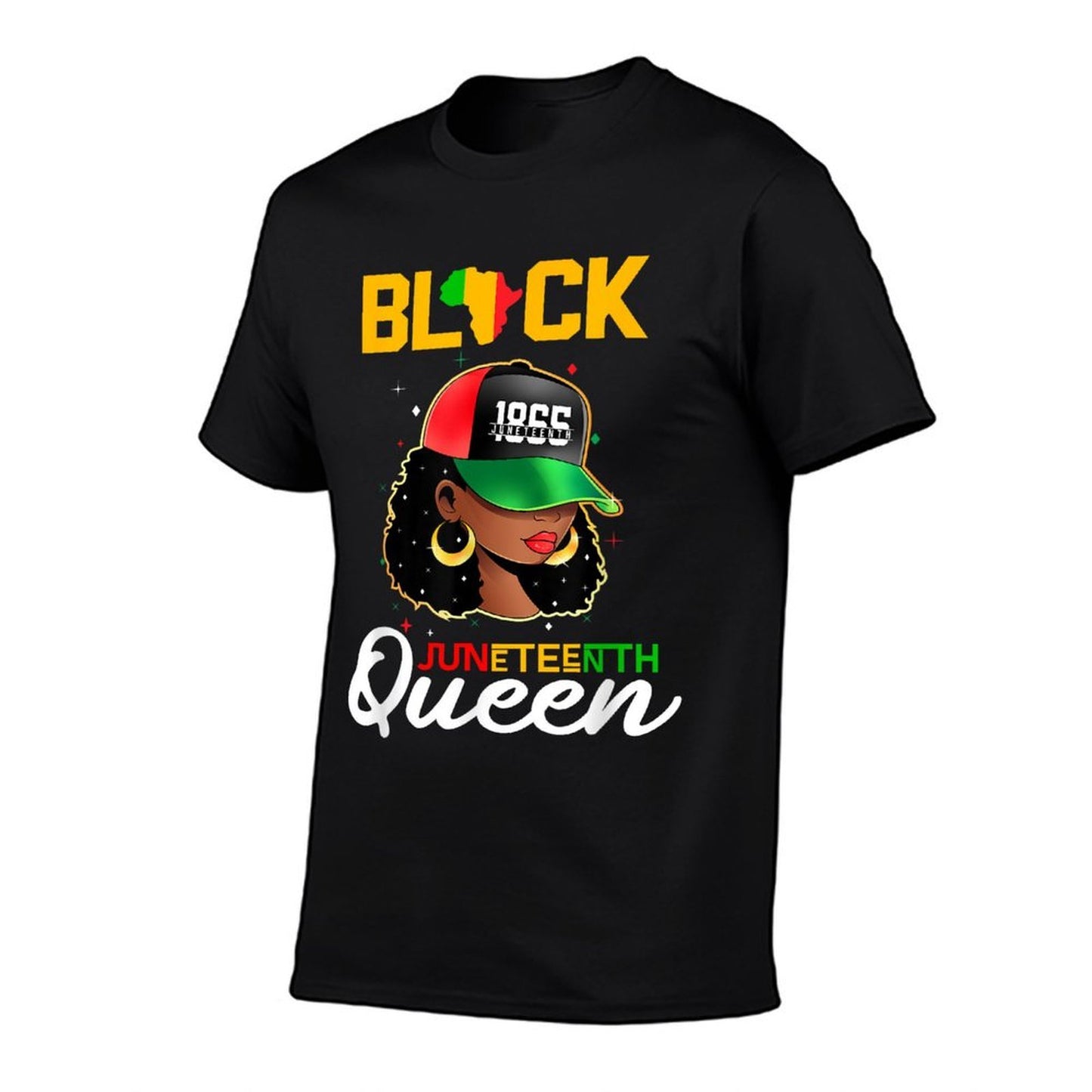 1865 Juneteenth Black Queen Graphic-printed T-Shirt