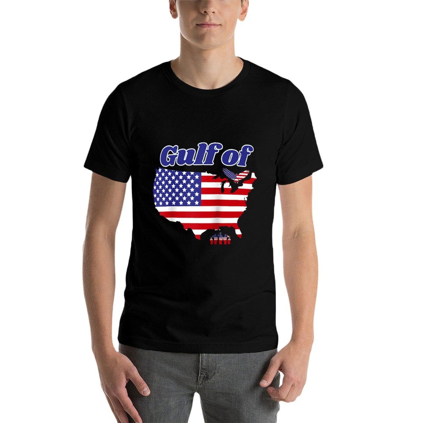 Gulf of United States of America Raglan Baseball Wrinkle-resistant T-Shirt