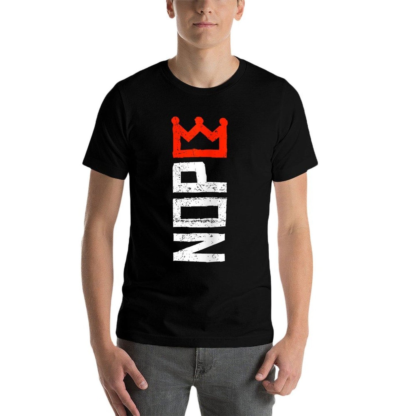 Womens No Kings Protest Sign Vertical Tagless Design T-Shirt