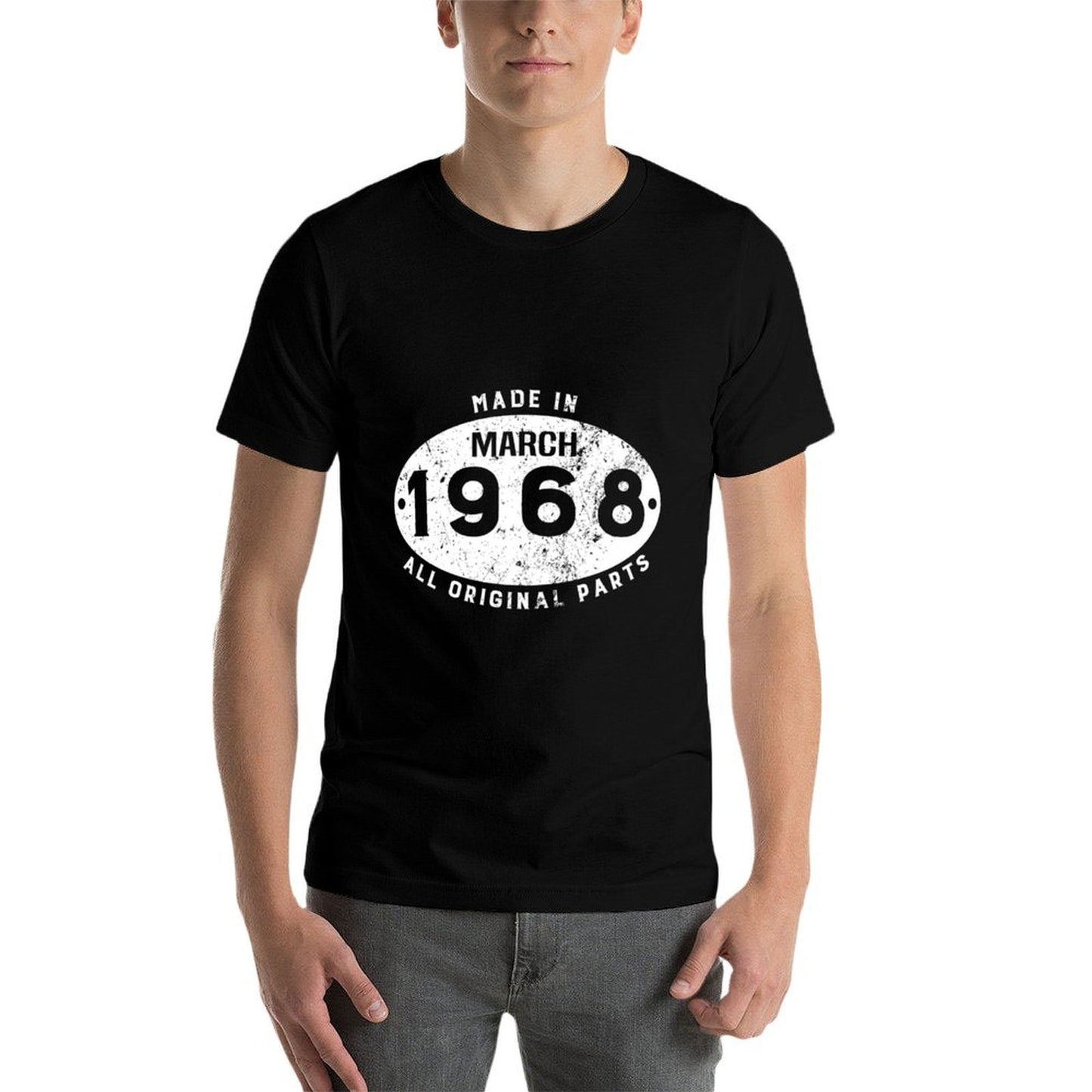 Made In March 1968 Funny 50th Birthday Long Sleeve T-shirt Slim-fit Cut T-Shirt