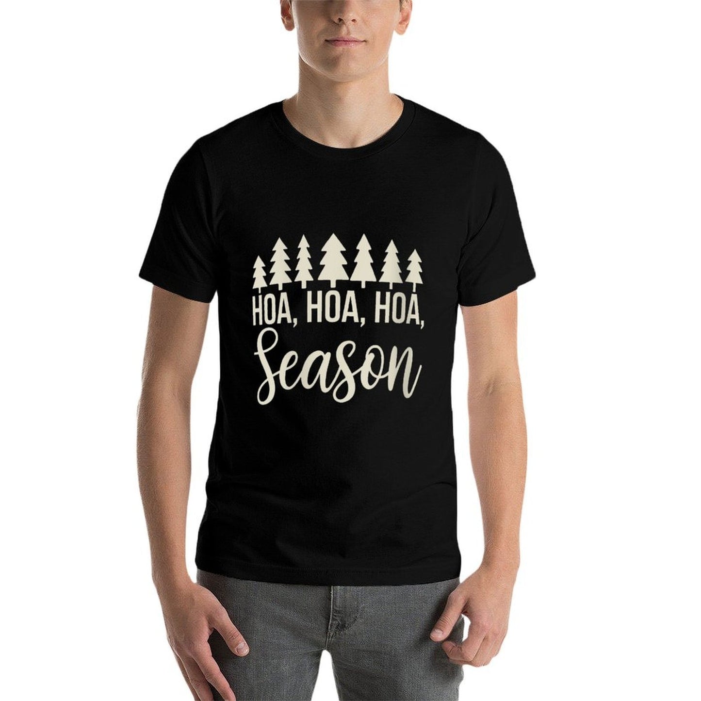 Womens Twilight Lover Pine Forest Hoa Hoa Hoa Hoa Hoa Cozy Season Relaxed-fit T-Shirt