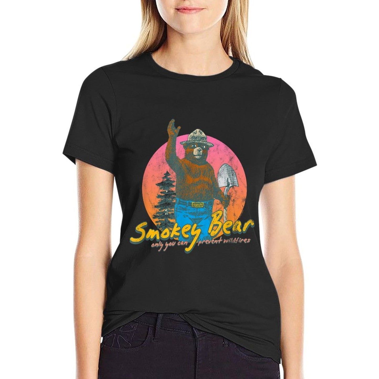 Ripple Junction X Smokey Bear Retro Smokey Bear Quick-drying T-Shirt