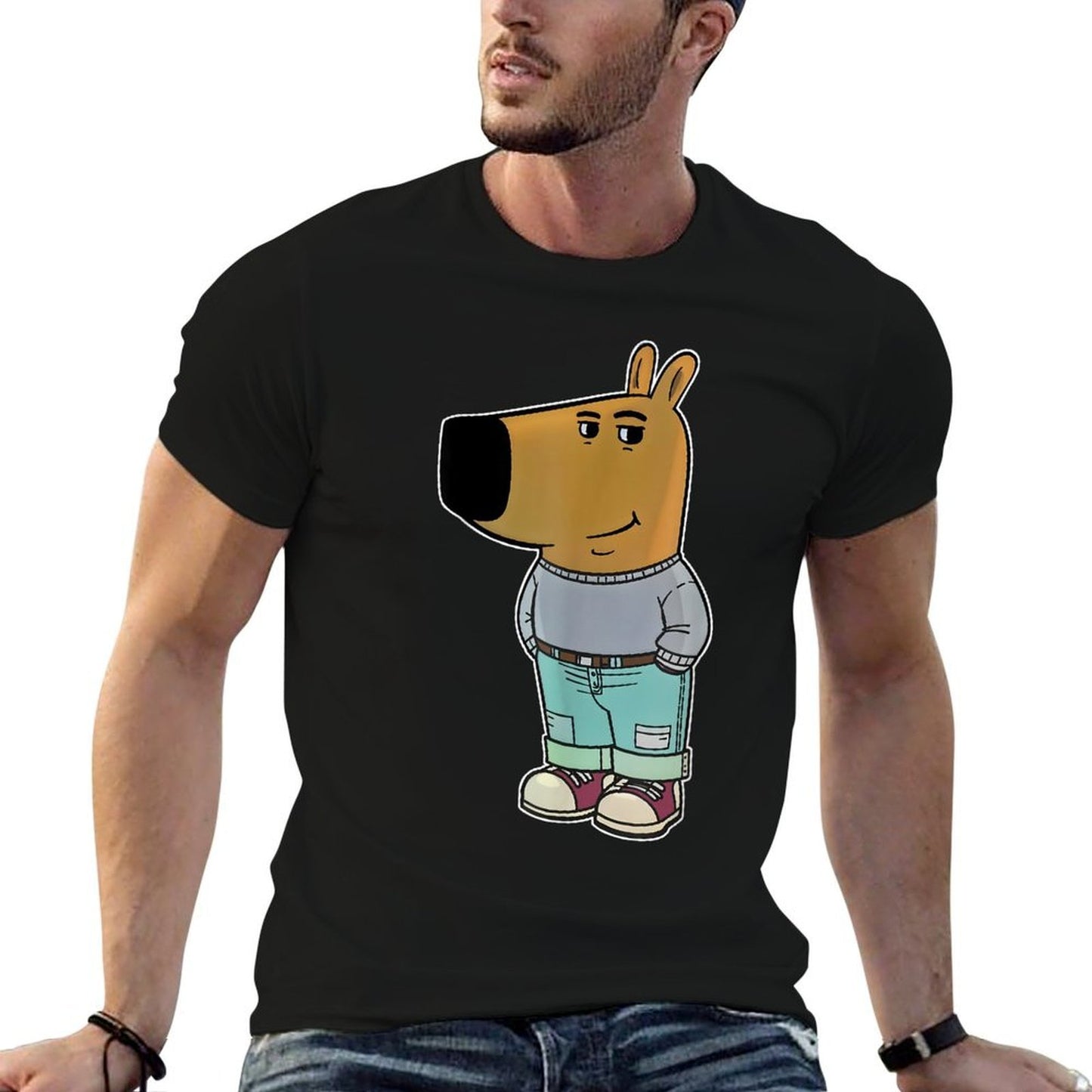 Chill Guy Meme Lightweight T-Shirt