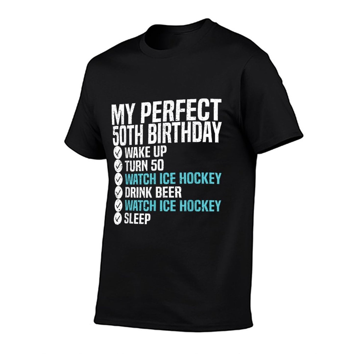 50 Years Old Perfect 50th Birthday Ice Hockey 50th Birthday Easy-care T-Shirt