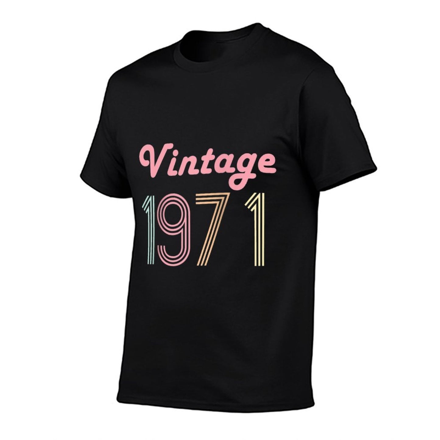 50th Birthday Gift for Her 50 Year Old Women Vintage 1971 Raglan Baseball Slim-fit Cut T-Shirt