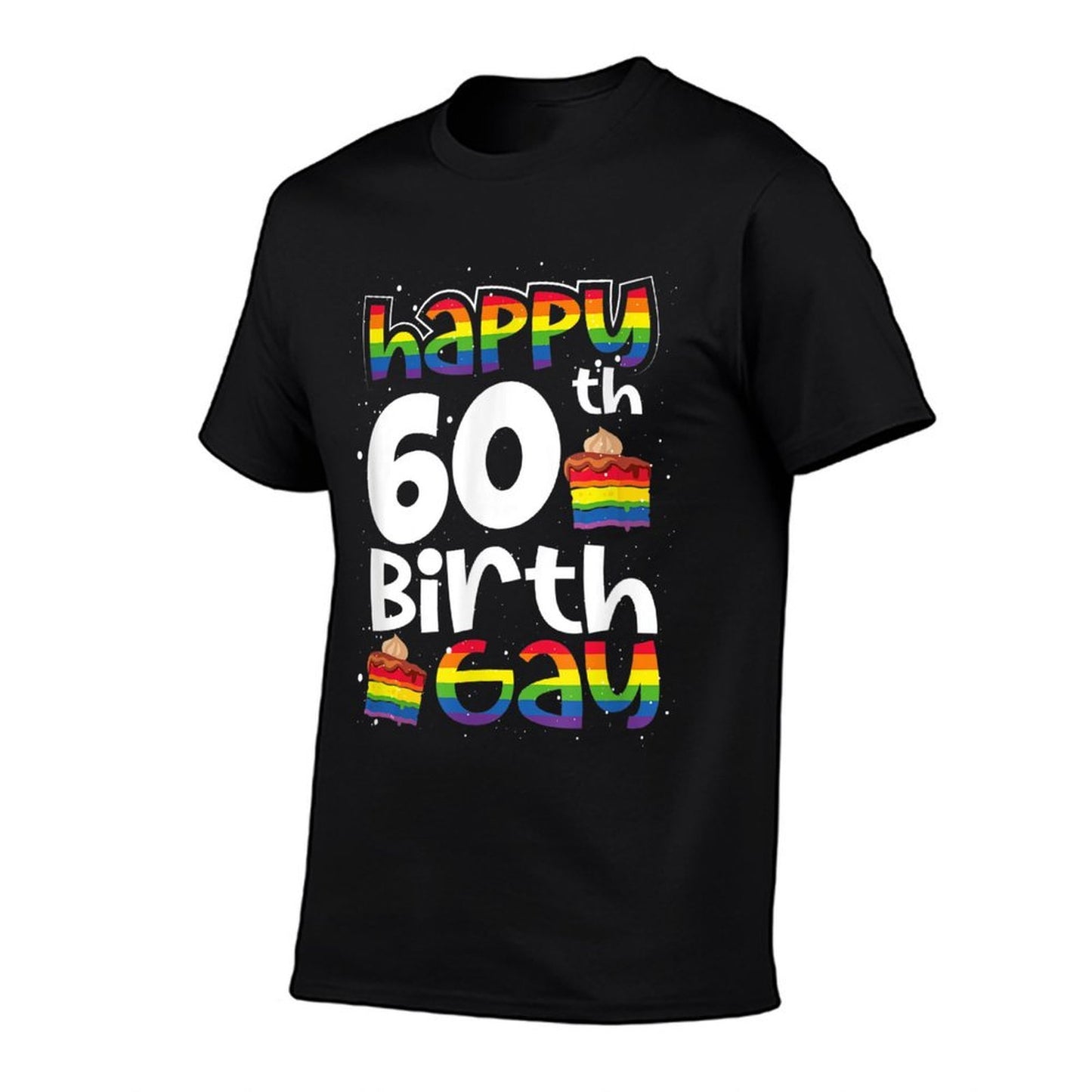 Gay Lesbian Pride Rainbow LGBTQ 60TH Birthday Birthgay Versatile T-Shirt