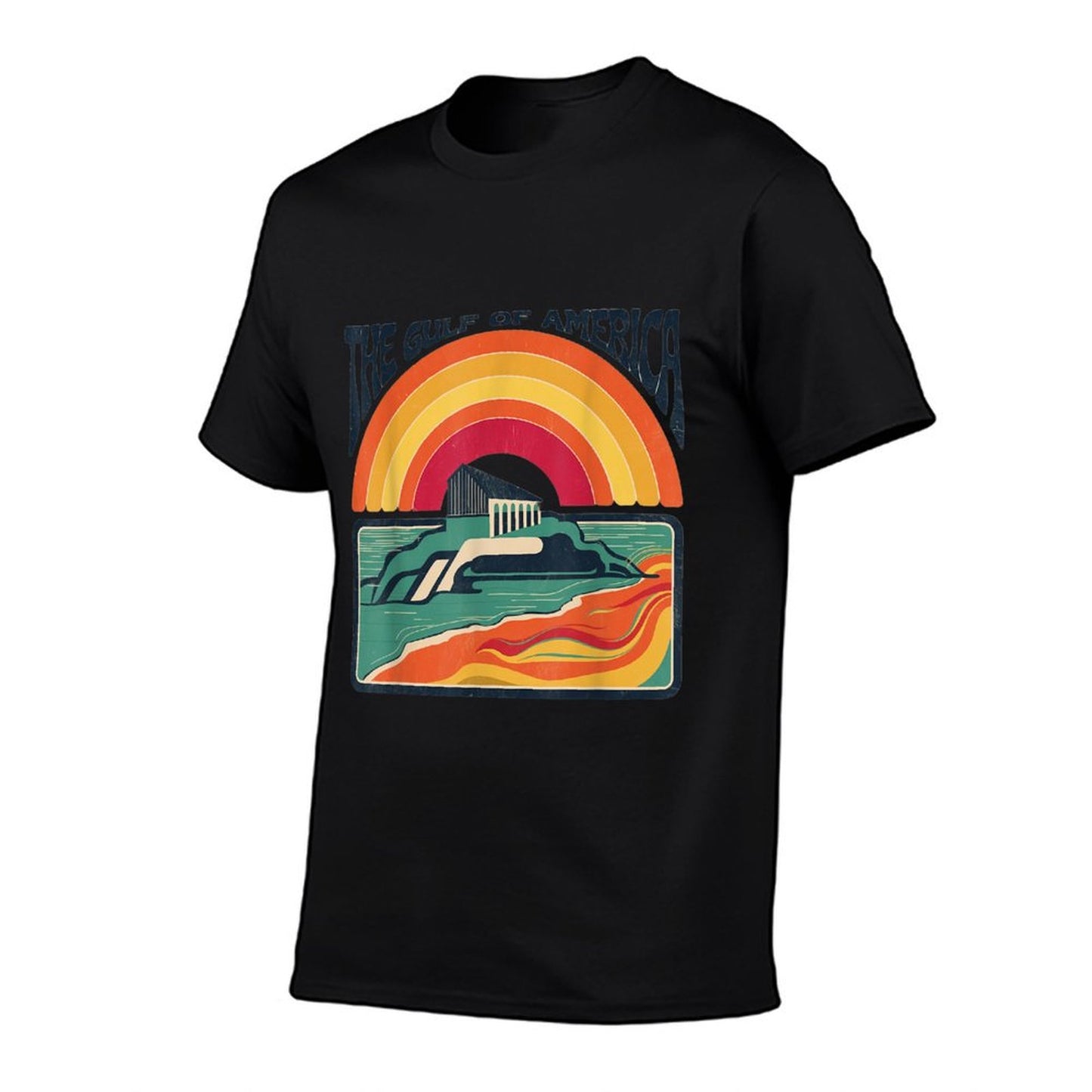 Retro Gulf Of USA America Gulf of Mexico Or America Wrinkle-resistant T-Shirt