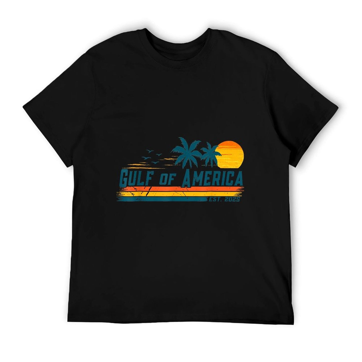Vintage Gulf Of Us America Retro Sunset Gulf Of Us America Moisture-wicking T-Shirt