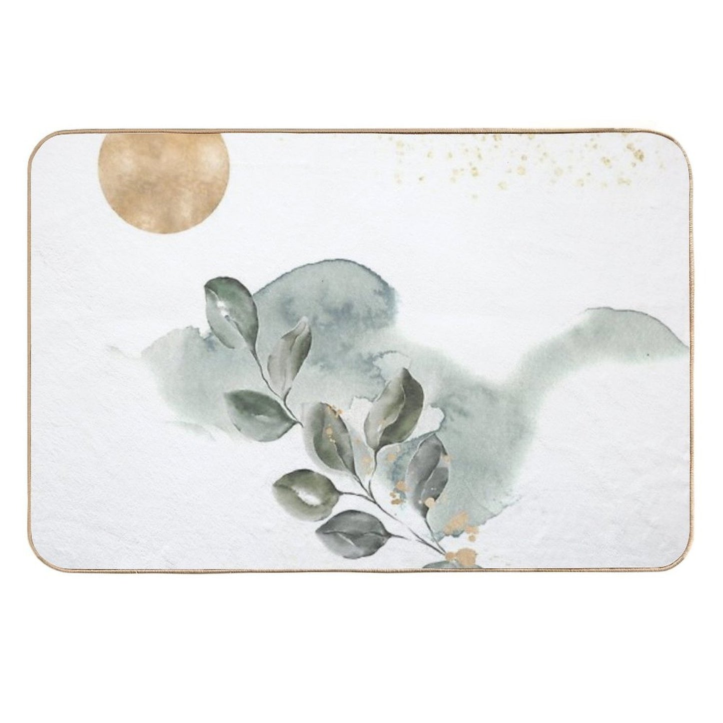 Ikebana Gentle Composition Eco-Friendly Bath Mat