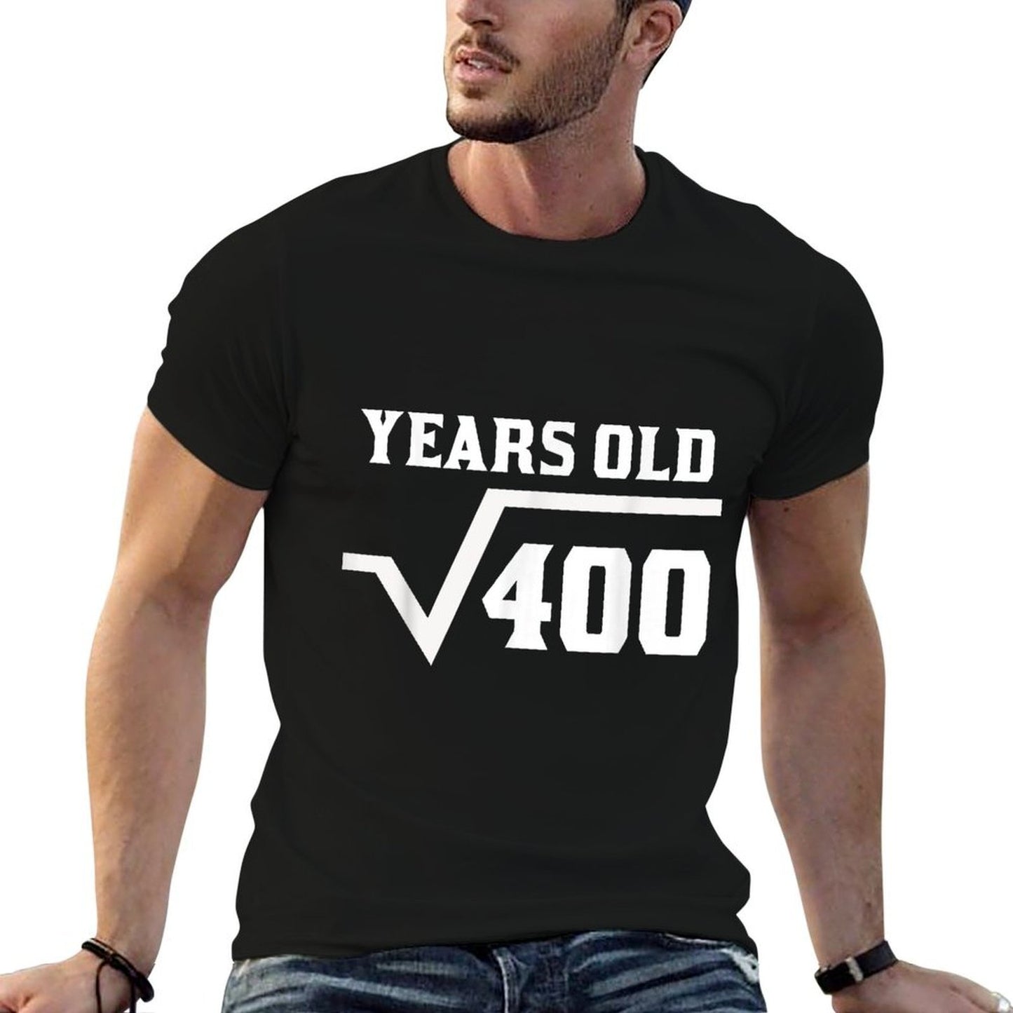 20 Years Old Square Root Funny 20th Birthday Eco-friendly Material T-Shirt