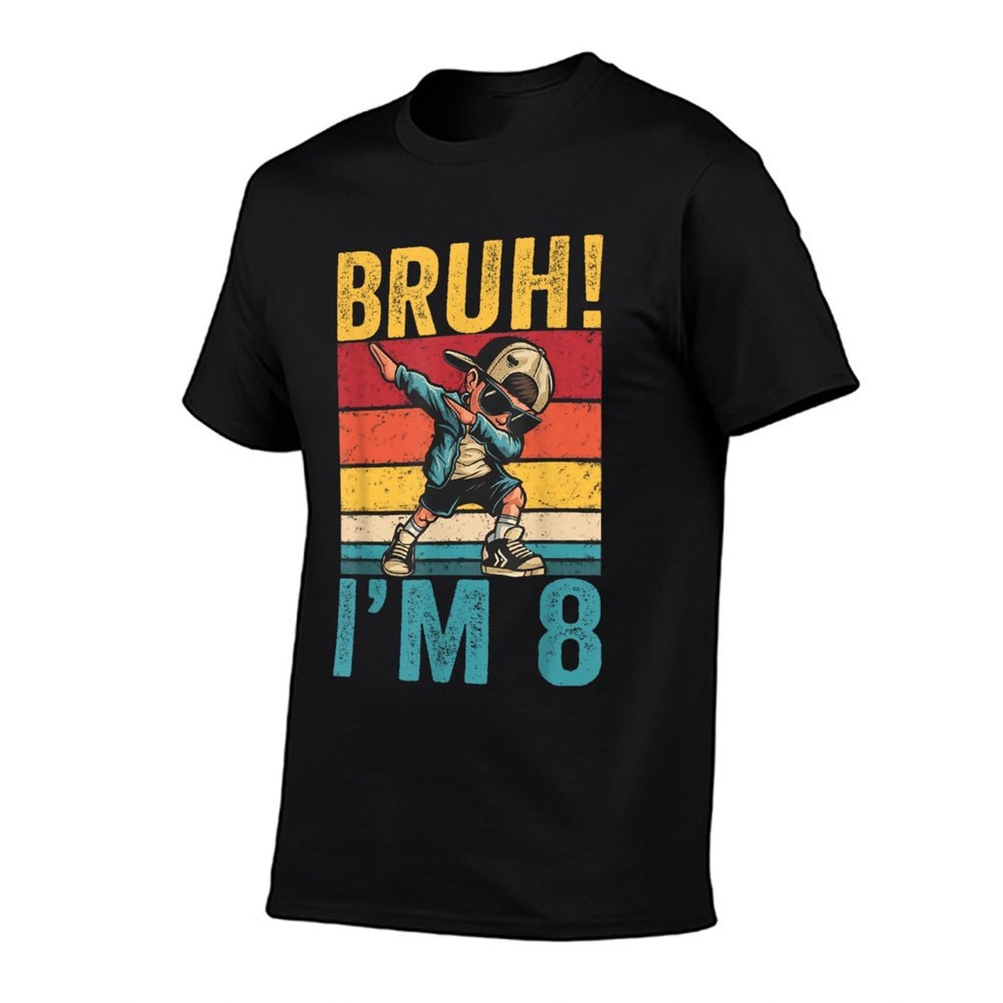 8 Year Old Birthday Bruh I'm 8 Birthday Dabbing Boy Versatile T-Shirt