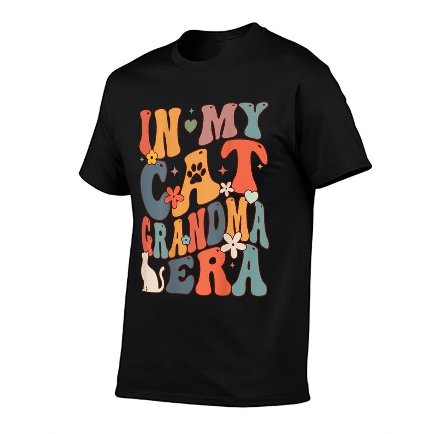 Funny In My Cat Grandma Era Cute Cat Grandma For Women Wrinkle-resistant T-Shirt