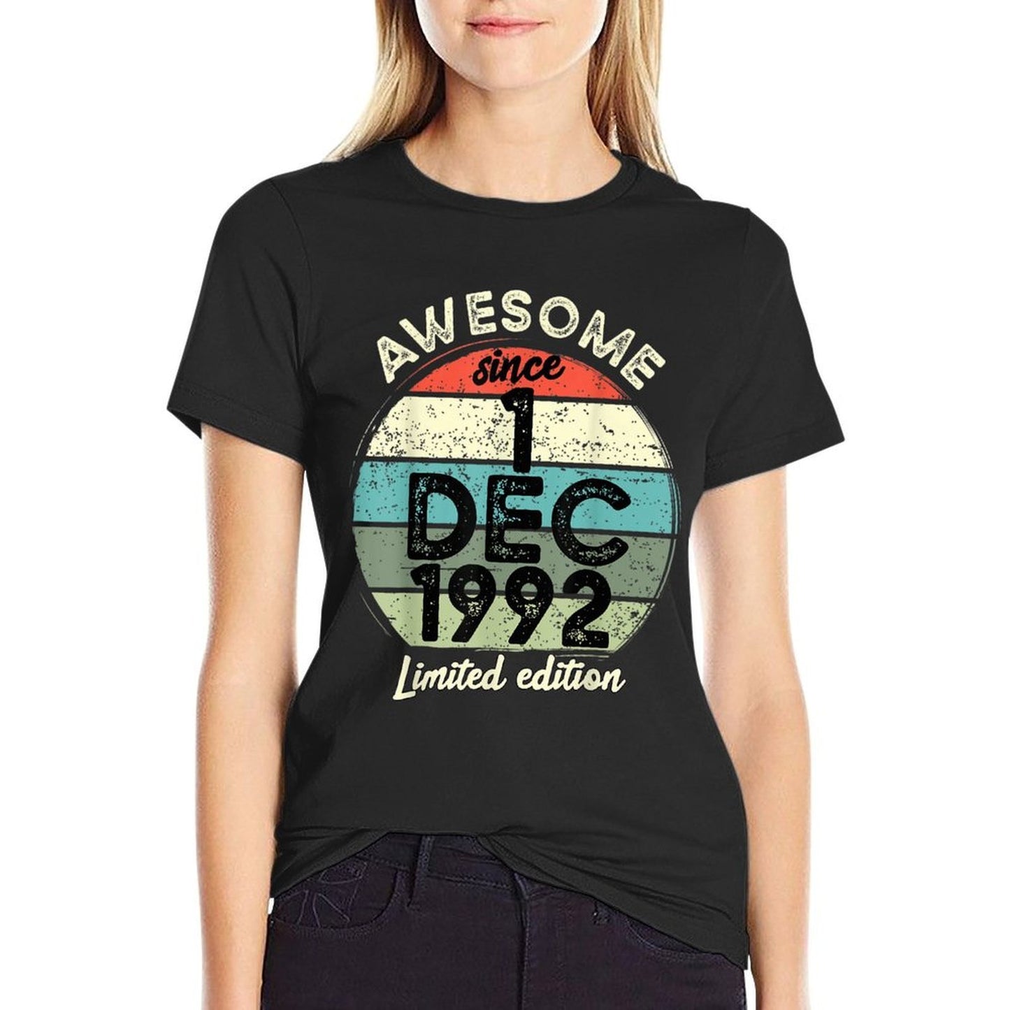 30 Year Old Birthday 1 December 1992 30th Birthday Affordable Price T-Shirt