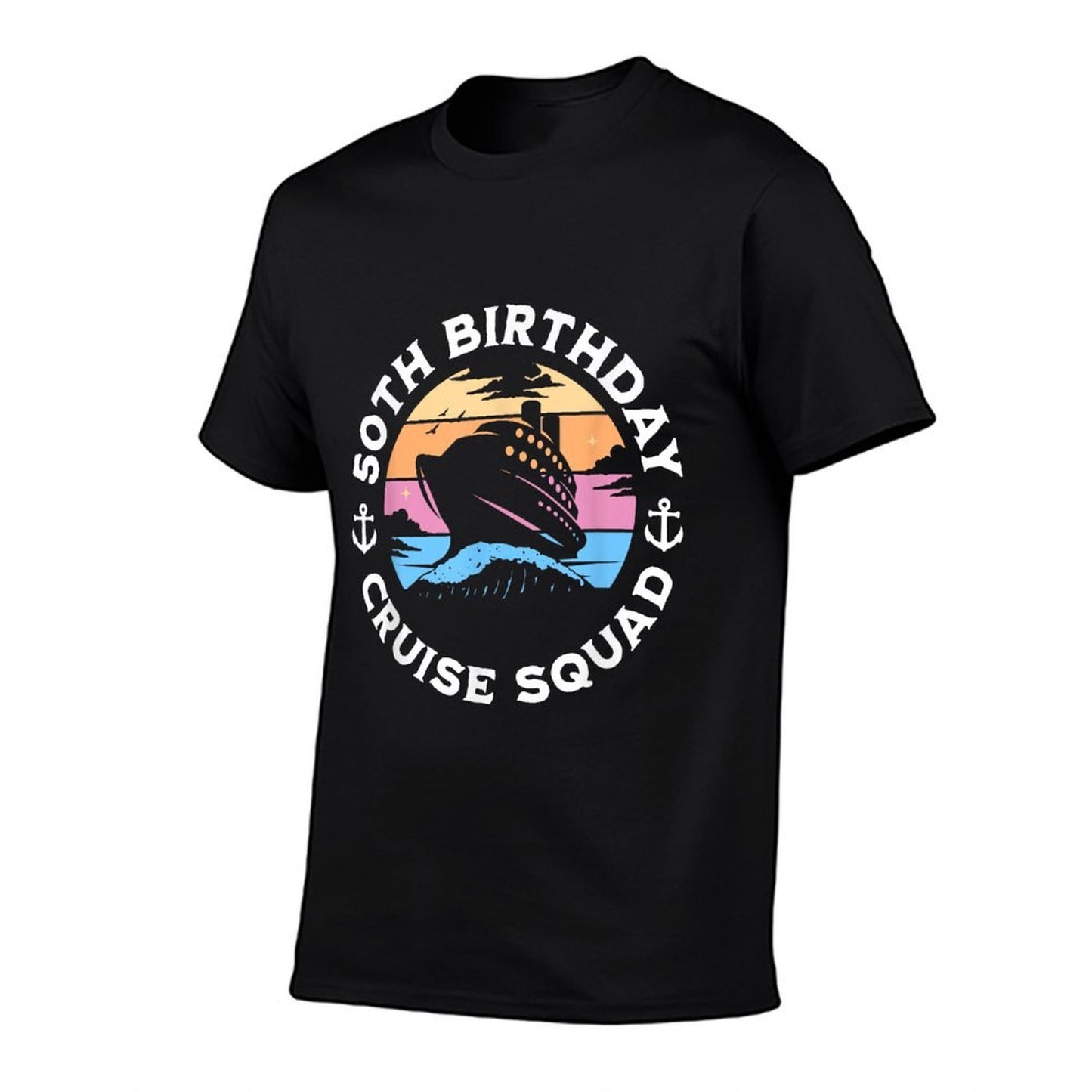 50th Birthday Cruise Squad Family Happy Birthday Cruise Relaxed-fit T-Shirt