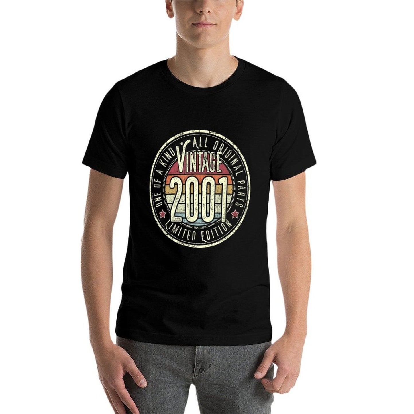 21 Years Old Vintage 2001 Limited Edition 21st Birthday High-quality Stitching T-Shirt