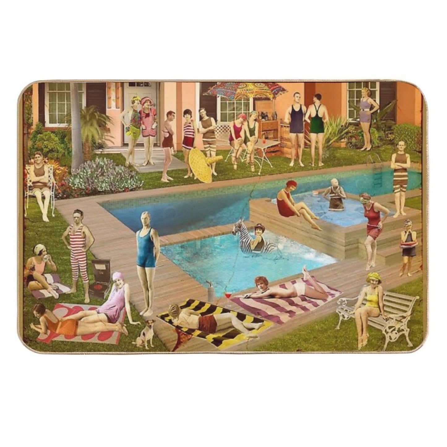 Art Déco Bungalow Versatile Bath Mat
