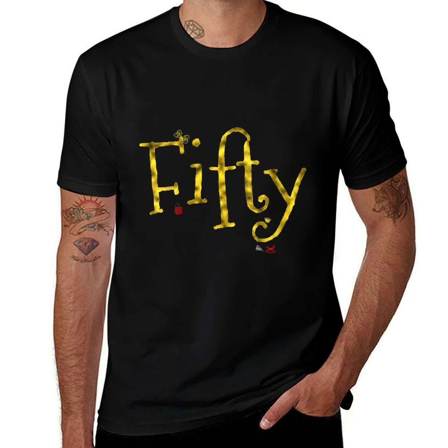 Womens Fifty - Funny 50 Year Old 1972 50th Birthday Gift Polyester Blend T-Shirt
