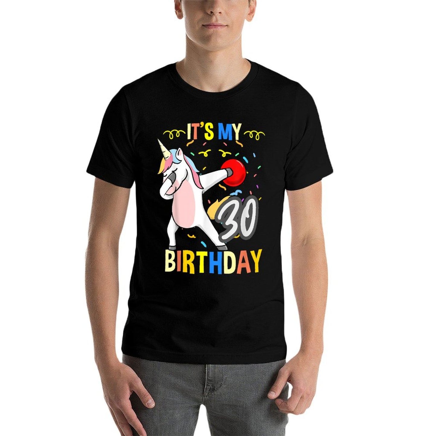 Its My 30th Birthday Dabbing Unicorn Bowling Breathable T-Shirt