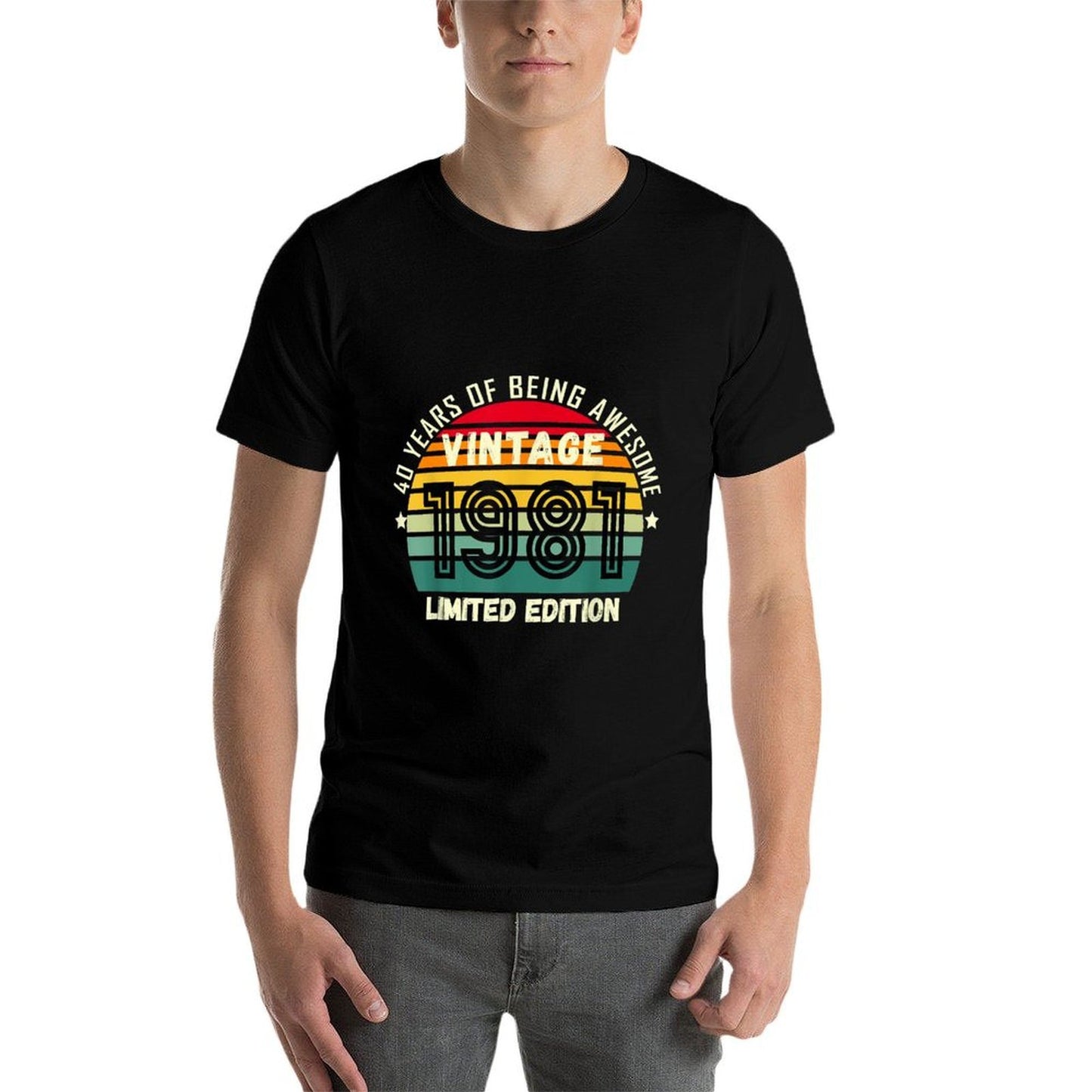 40 Year Old Gifts Vintage 1981 Limited Edition 40th Birthday Easy-care T-Shirt