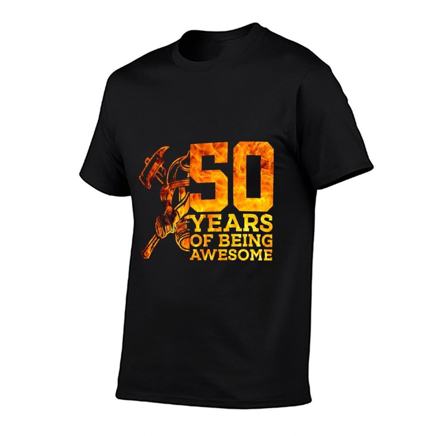 50 YEARS OF BEING AWESOME FIREFIGHTER 50TH BIRTHDAY Versatile T-Shirt