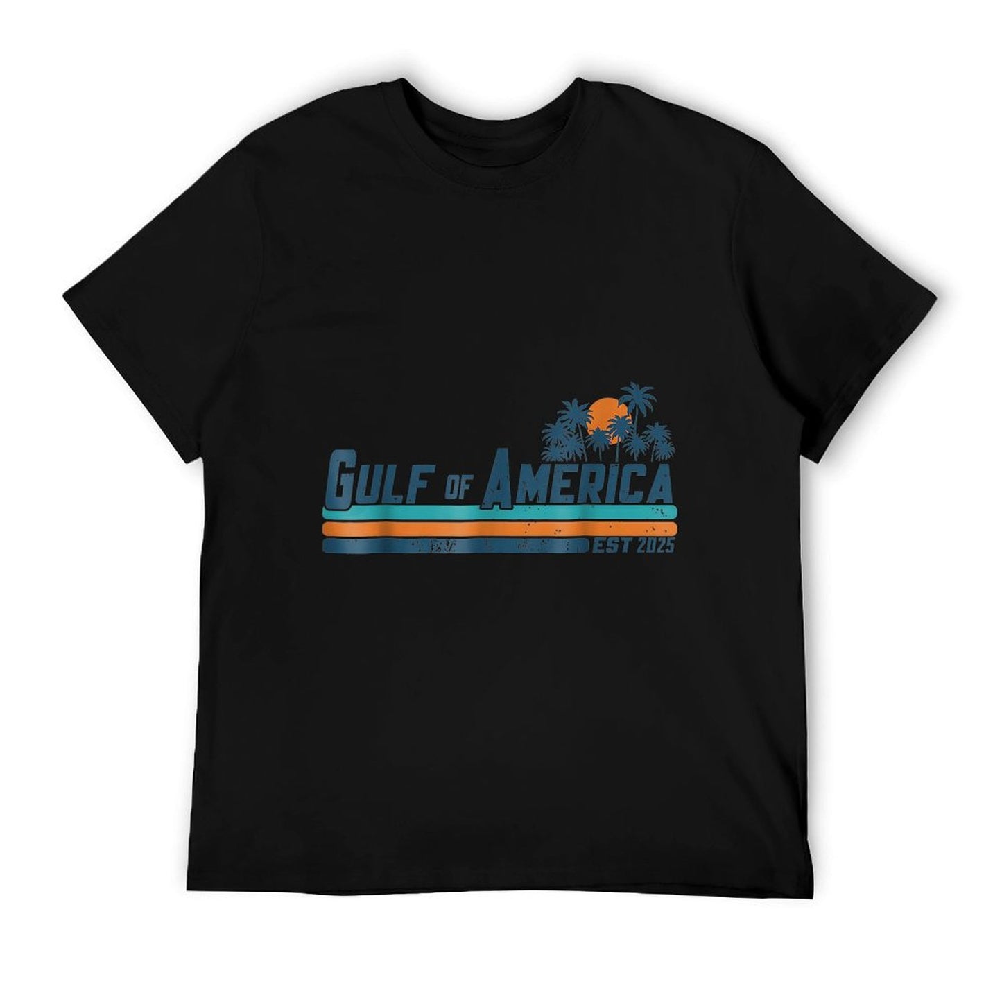 Retro Gulf Of US America 2025 American Flag Gulf Mexico Affordable Price T-Shirt