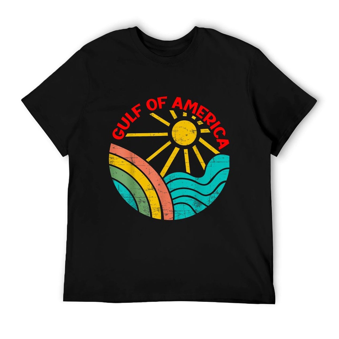 Retro Gulf Of USA America Est 2025 American Flag Gulf Mexico Classic T-Shirt
