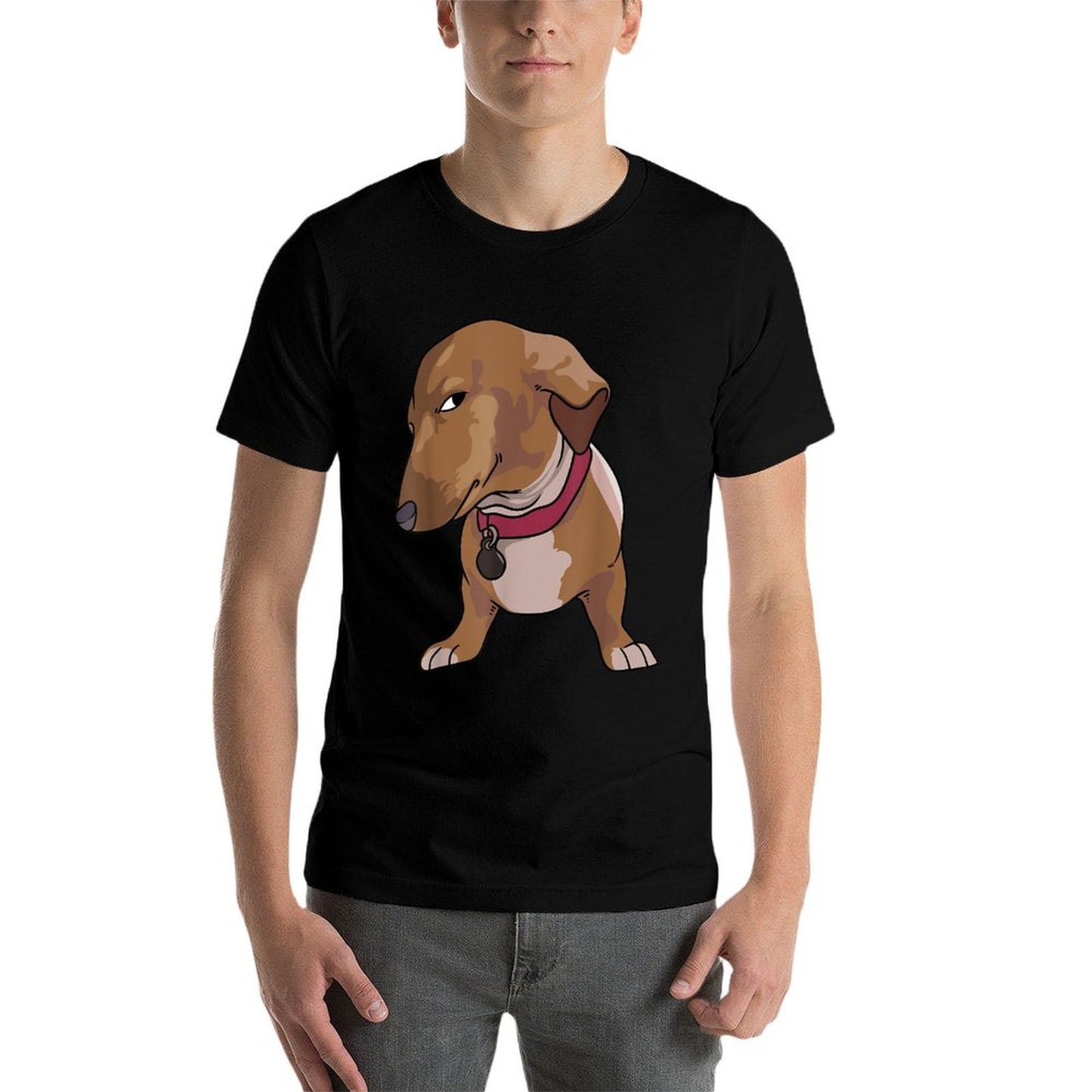 Side Eye Dog Meme Funny Dog Giving Side Eye Graphic-printed T-Shirt