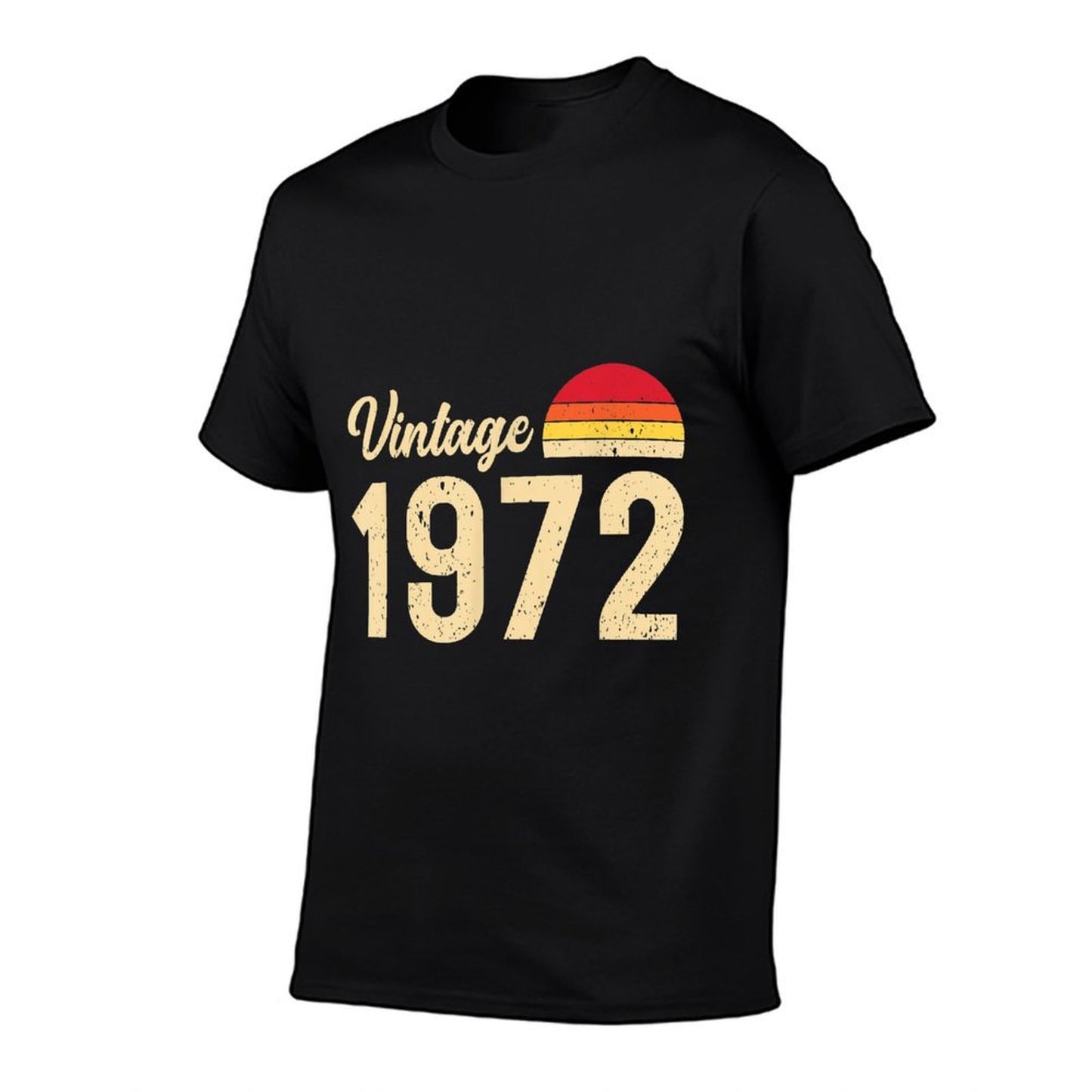 Vintage Style Born In 1972 T Shirts Retro 50th Birthday Eco-friendly Material T-Shirt