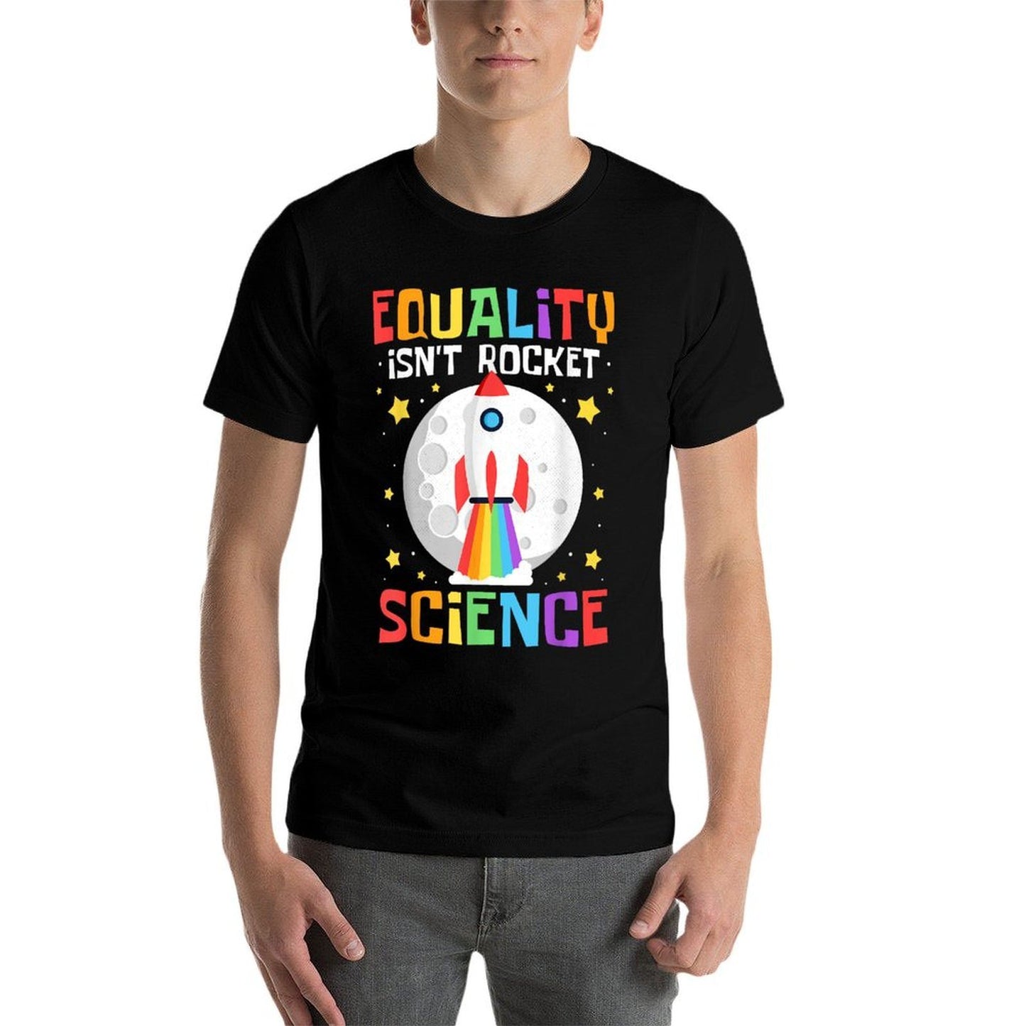 Pride Month, Equality Isnt Rocket Science, LGBTQ Cotton T-Shirt