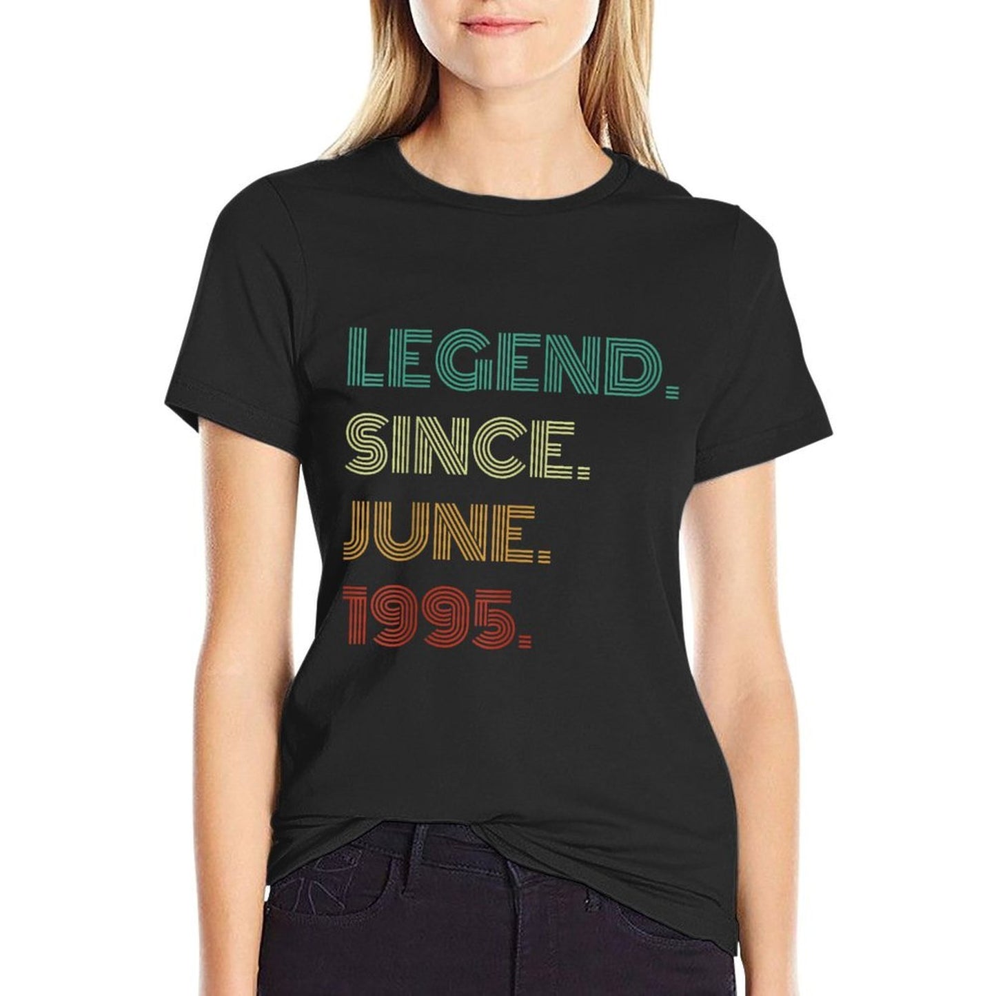 30 Years Old Legend Since June 1995 30th Birthday Graphic-printed T-Shirt