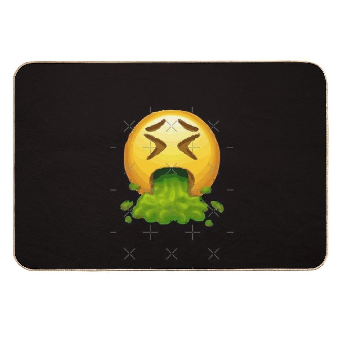 Emoji Puking Odorless Bath Mat
