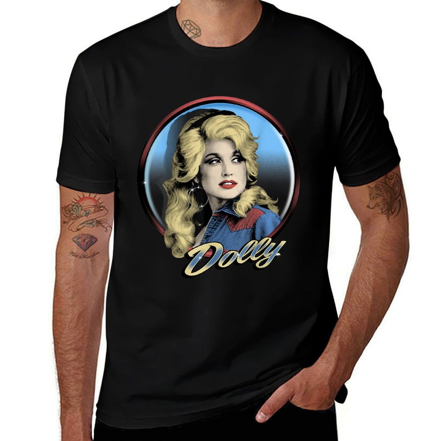 Dolly Parton Western High-quality Stitching T-Shirt