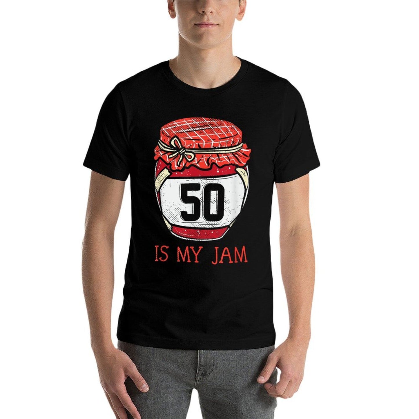 50 Year Old Birthday Gifts for Women Cute 50th Birthday Oversized Silhouette T-Shirt
