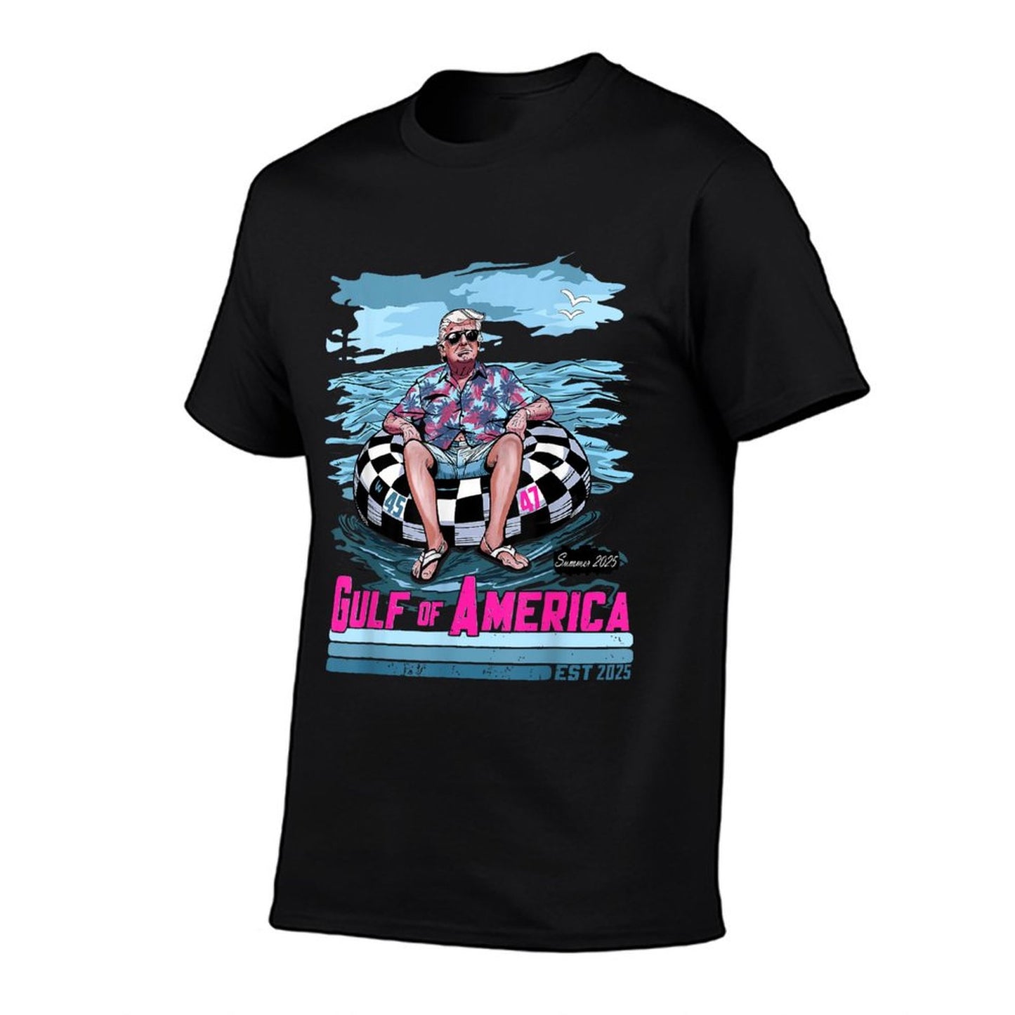 Gulf of USA America 2025s Men Women Summer-ready Fabric T-Shirt