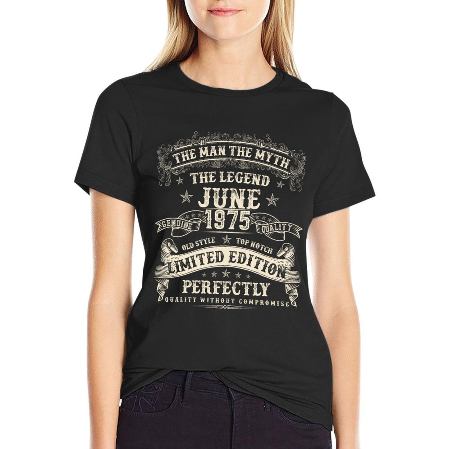 50 Year Old Bday Gifts For Men June 1975 50th Birthday Breathable T-Shirt