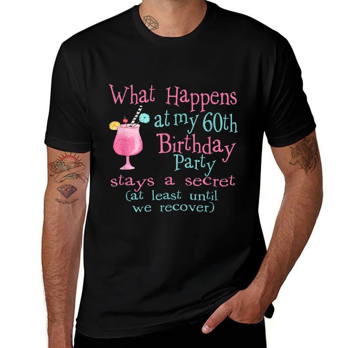 Funny 60th Birthday Party - Fabulous Happy 60th Birthday Easy-care T-Shirt