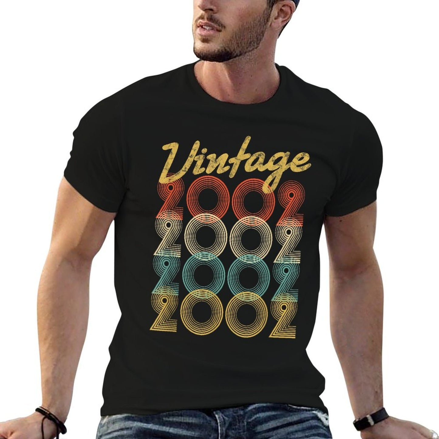 Vintage 2002 Retro Pop Born In 2002 22 Yrs Old 22nd Birthday Classic T-Shirt