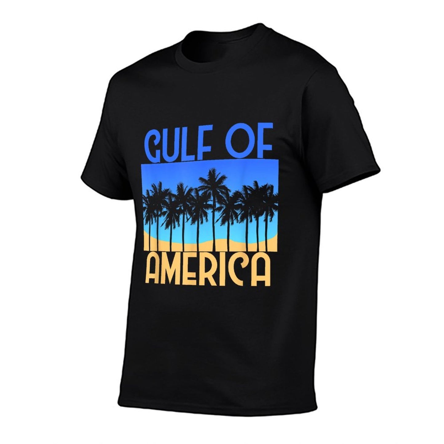 Retro Vintage Gulf of USA America Est. 2025 Mexico Summer-ready Fabric T-Shirt
