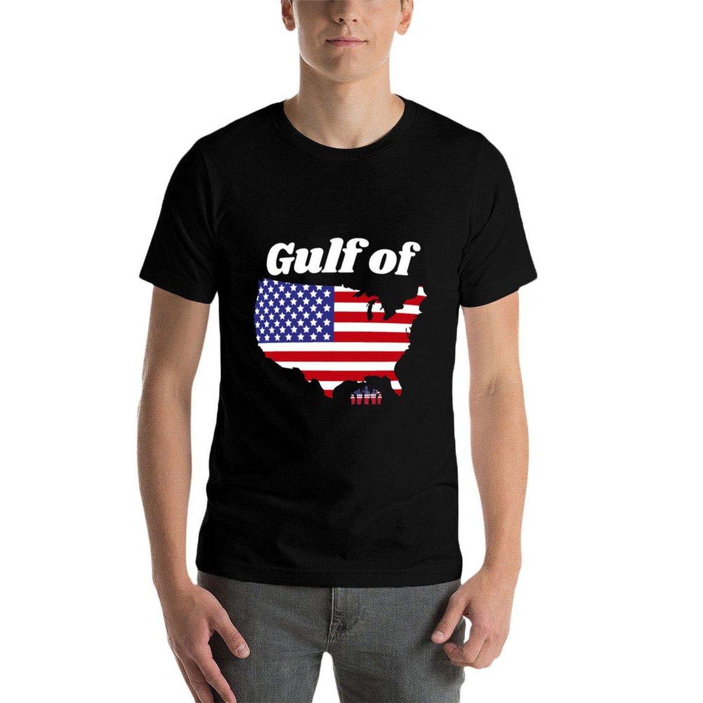 Gulf of United States of America Fade-proof Color T-Shirt