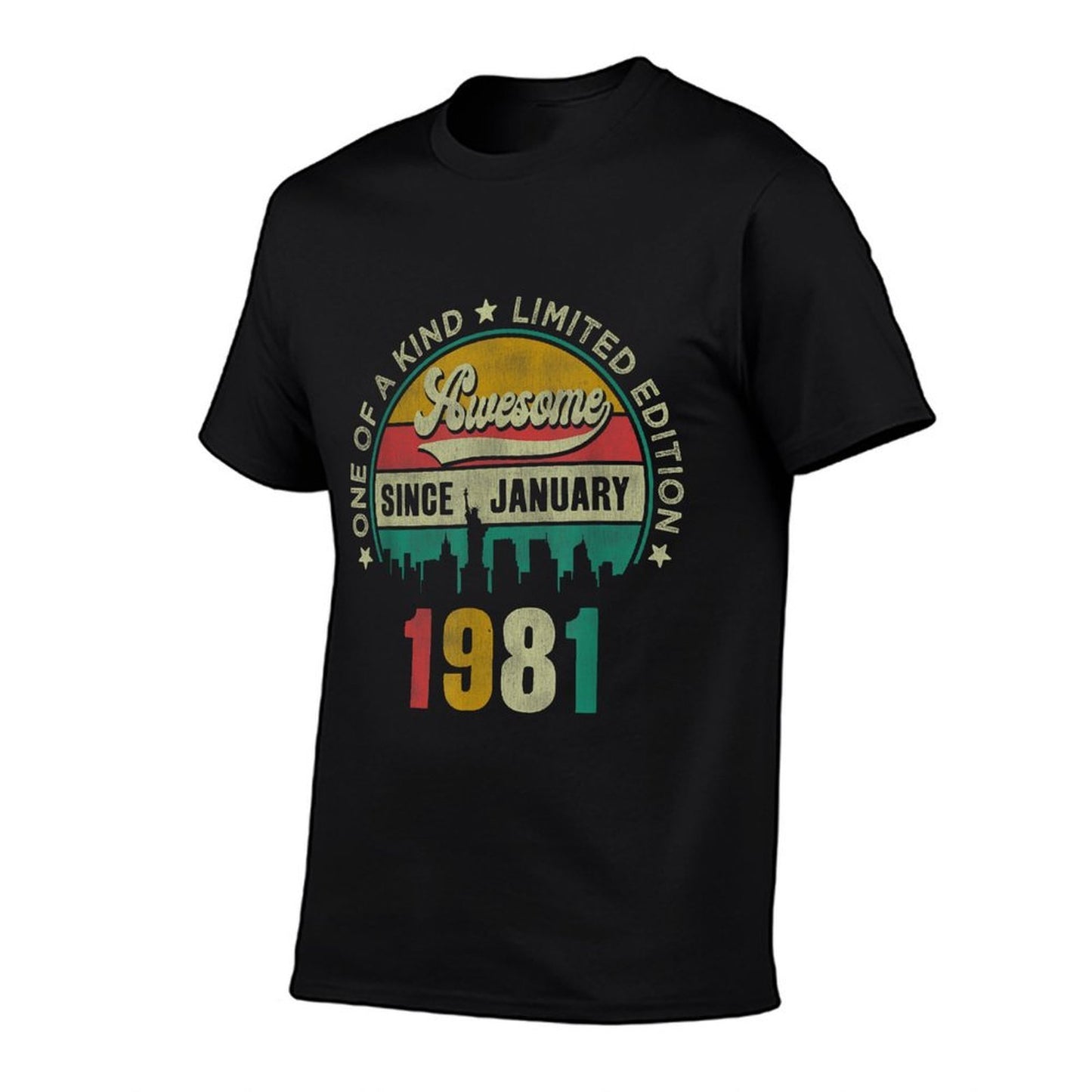 40 Years Old Vintage January 1981 40th Birthday Gift Durable T-Shirt