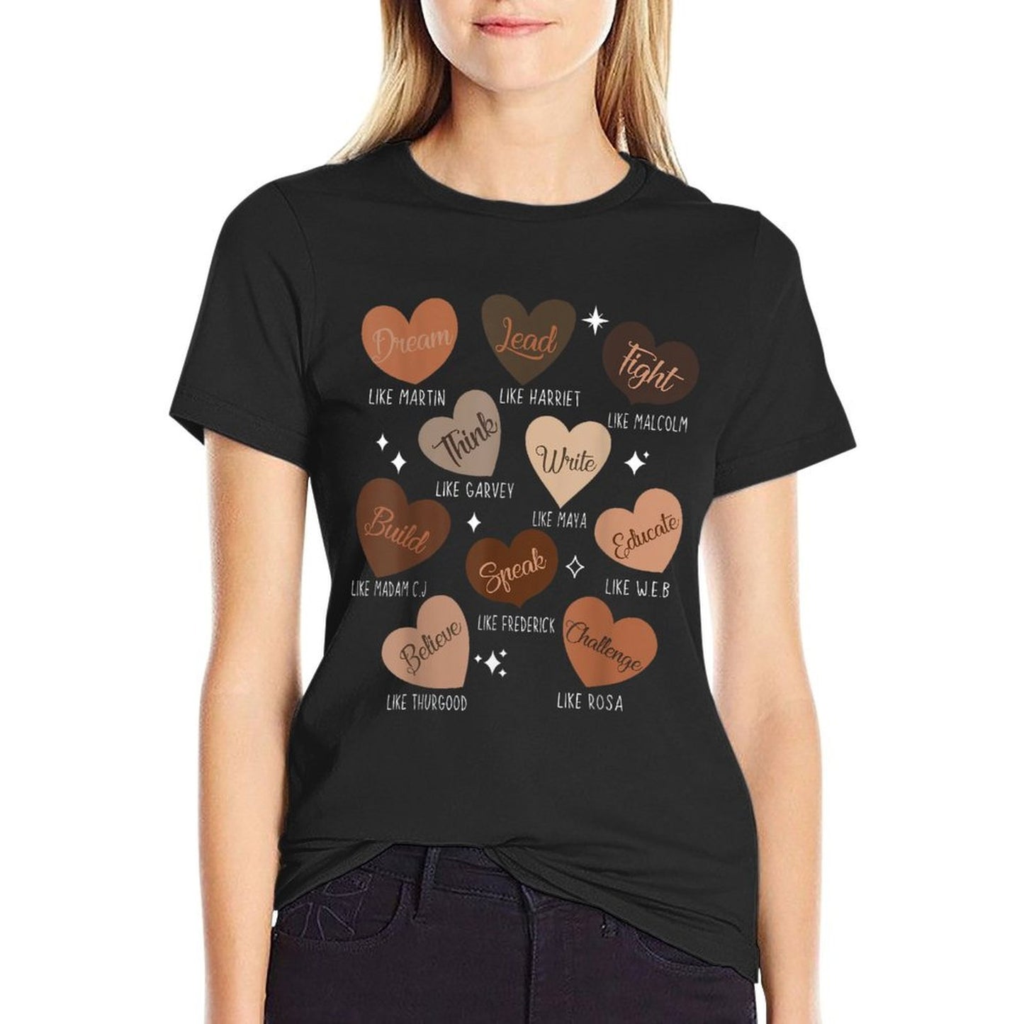 Bhgytec Celebrating Black History Unisex-Adults, Unisex-Kids African American Black History Vintage-inspired T-Shirt