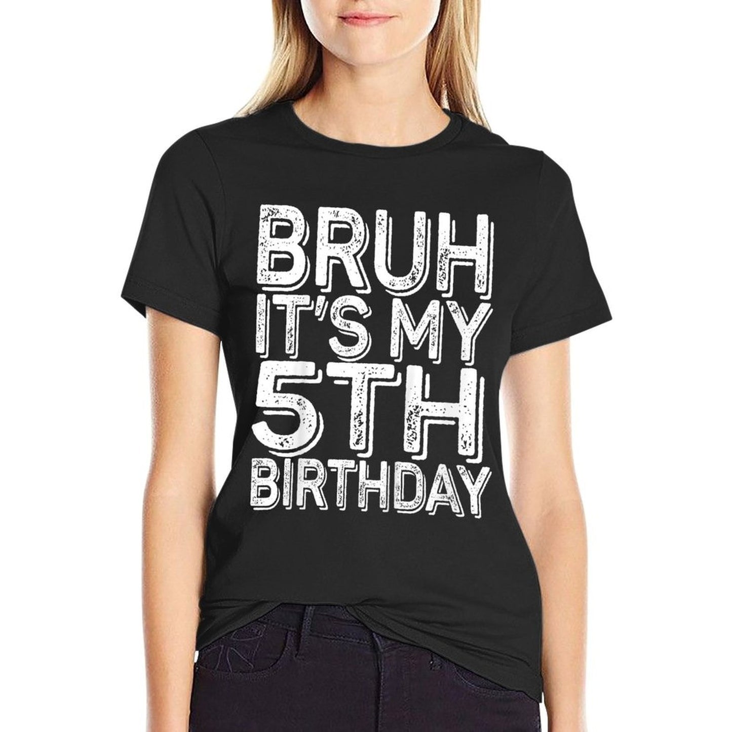 Kids Bruh It's My 5th Birthday Boy Gifts 5 Year Old Funny BDay Classic T-Shirt