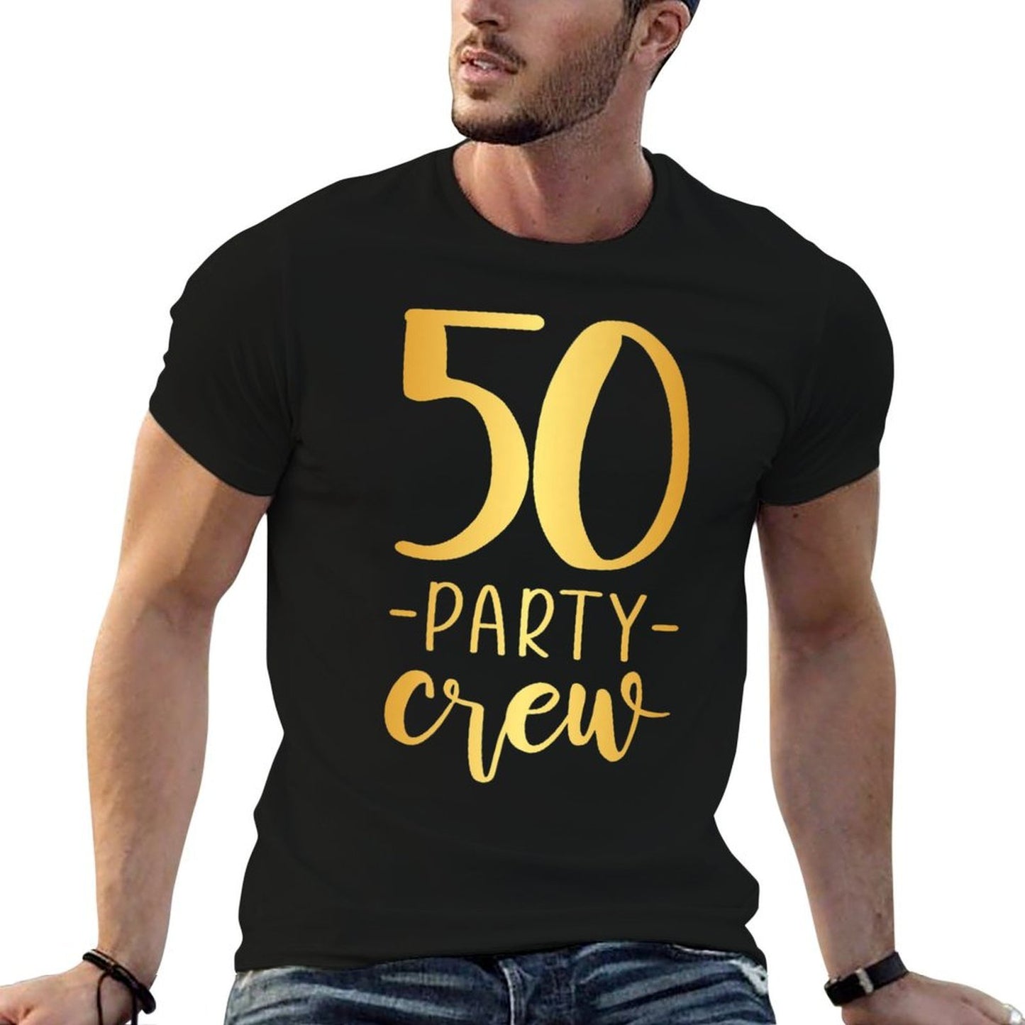 50 Party Crew 50th Birthday Group Friends Premium Vintage-inspired T-Shirt