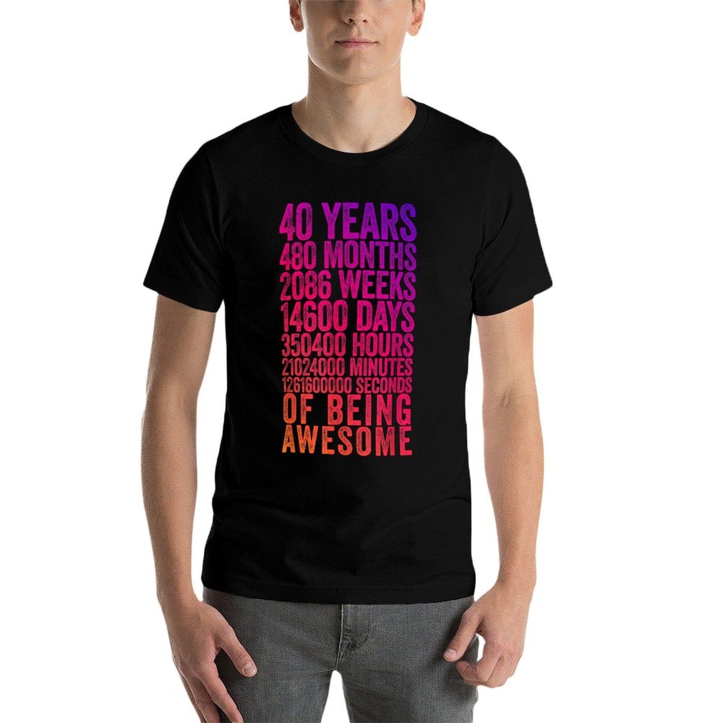 Funny 40th Birthday Old Meter Funny 40 Year Old Gifts Vintage-inspired T-Shirt