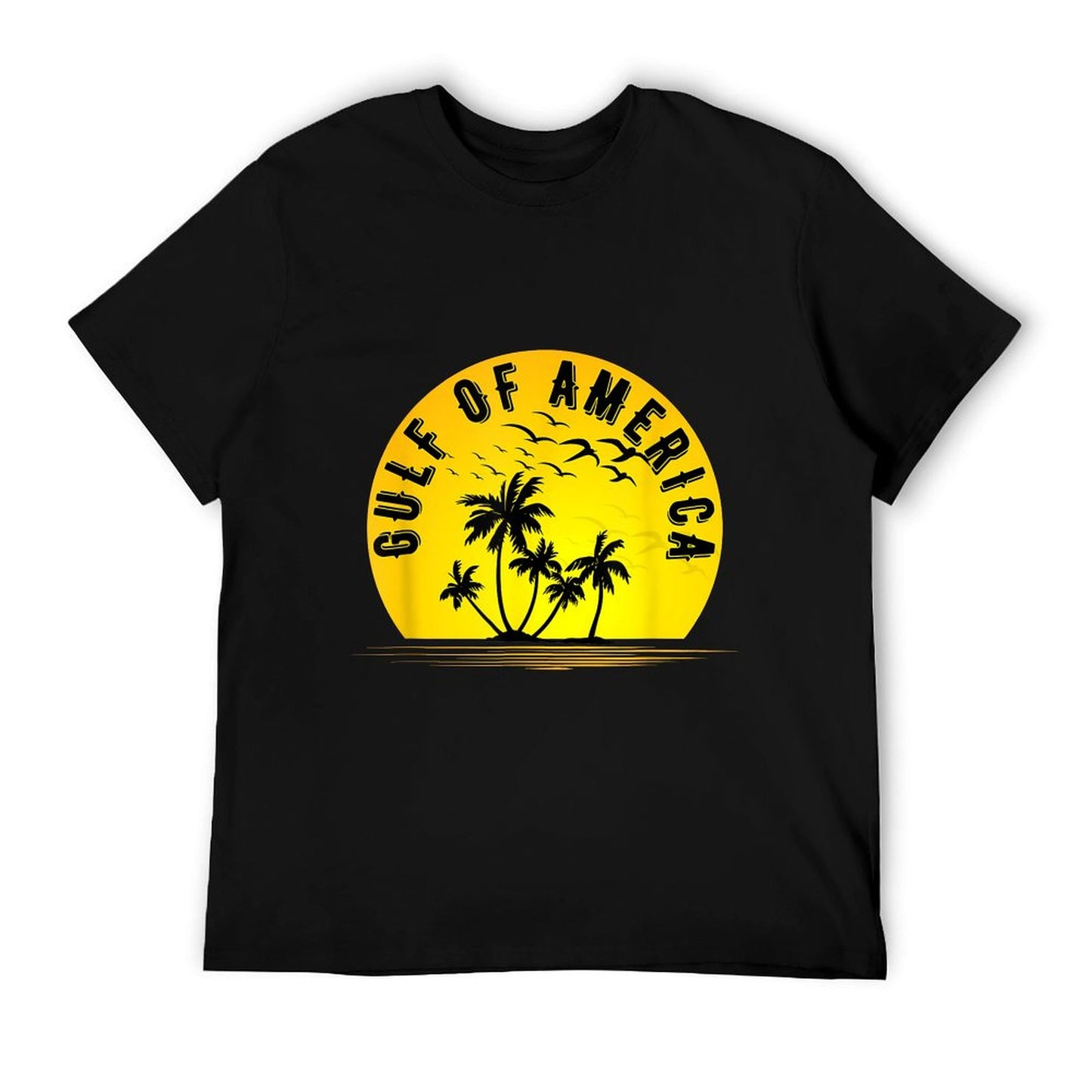 Gulf of USA America Retro Throwback Design Slim-fit Cut T-Shirt
